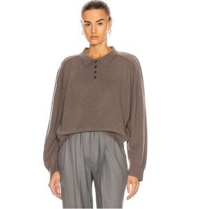 LouLou Studio Forana Cashmere Sweater in taupe